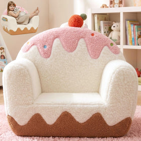OUOZZZ Toddler Chair with ice cream design for cozy reading and lounging.
