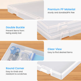 OUPSAUI large 13x13 inch storage box keeps oversized papers and files protected