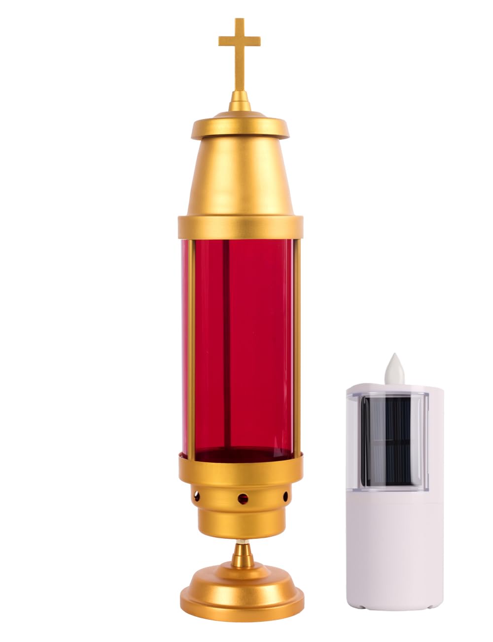 OURMEMO red lens memorial light creates vivid nighttime visibility.