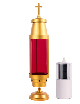 OURMEMO red lens memorial light creates vivid nighttime visibility.