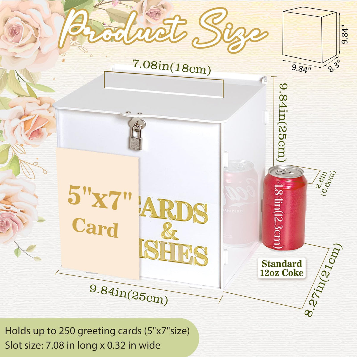 OurWarm acrylic wedding box provides a modern, elegant look at celebrations.