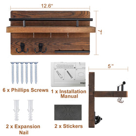 OurWarm aluminum-wood combo highlights durable rustic style for home decor.