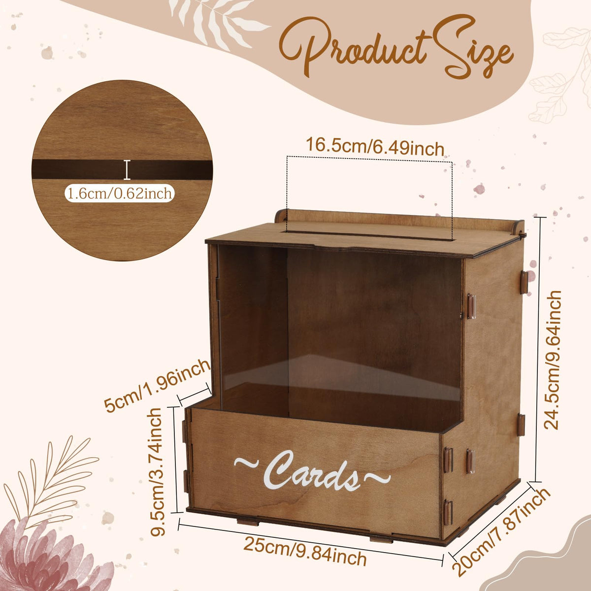 OurWarm durable poplar wood and acrylic front for long-lasting use.