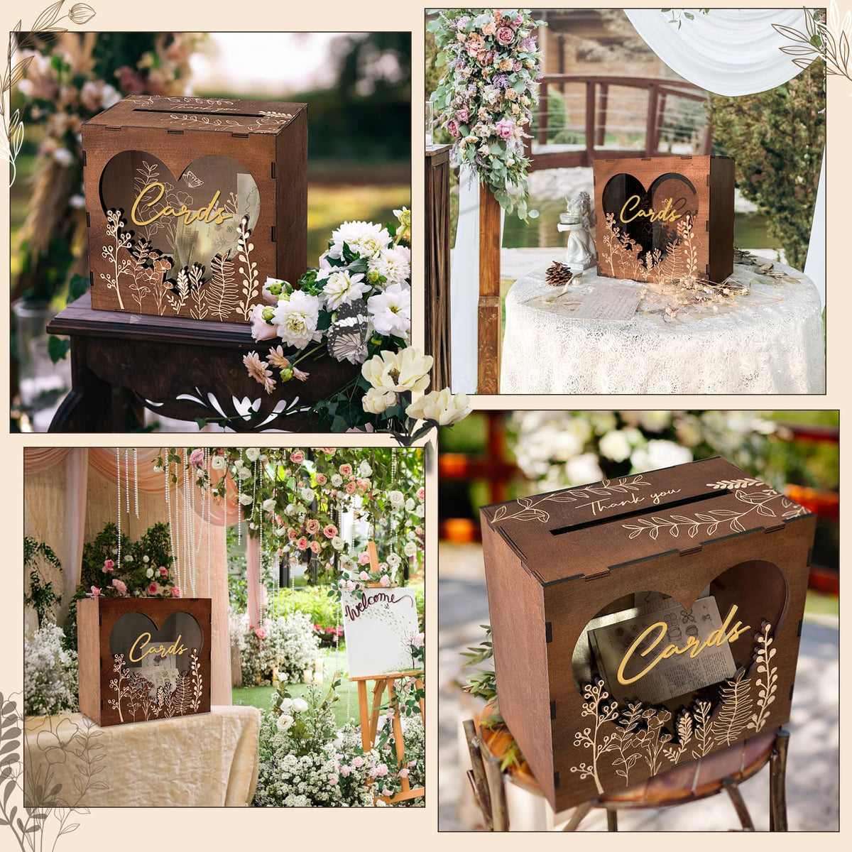 OurWarm, waterproof and durable card box guarding keepsakes