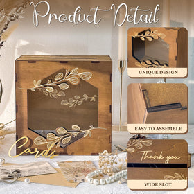 OurWarm card box holds 100–300 cards for large receptions.