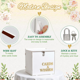OurWarm card box holds up to 300 cards for large events.