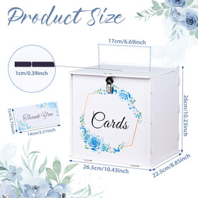 OurWarm card box open showing the 'Thank you' sign for guests.