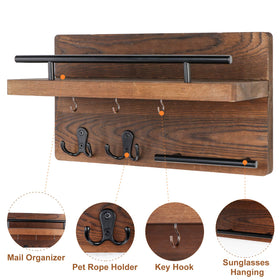 OurWarm entryway hall wall decor demonstrates practical hanging and storage.