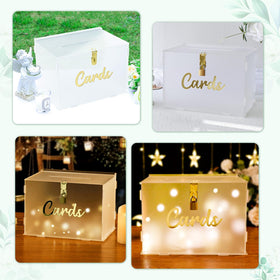Large-capacity OurWarm wedding card box ready for a big reception