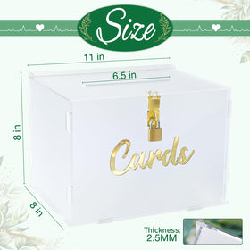OurWarm wedding card box with string light adds warm reception ambiance.