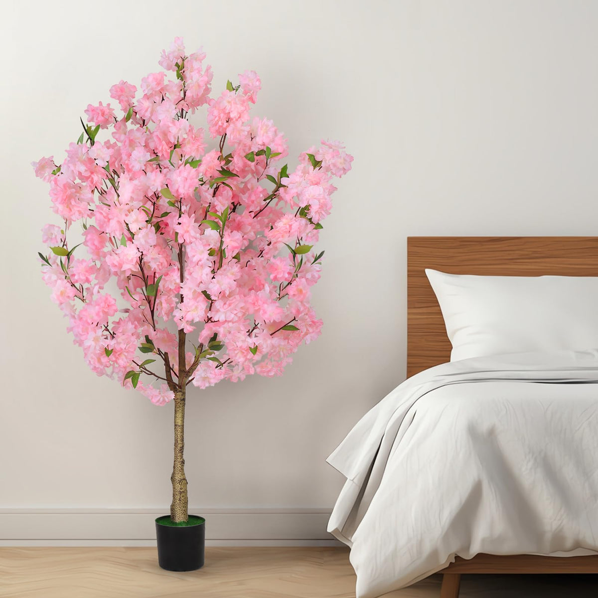 OUSHENG cherry blossom tree suited for living room decor and ambiance.