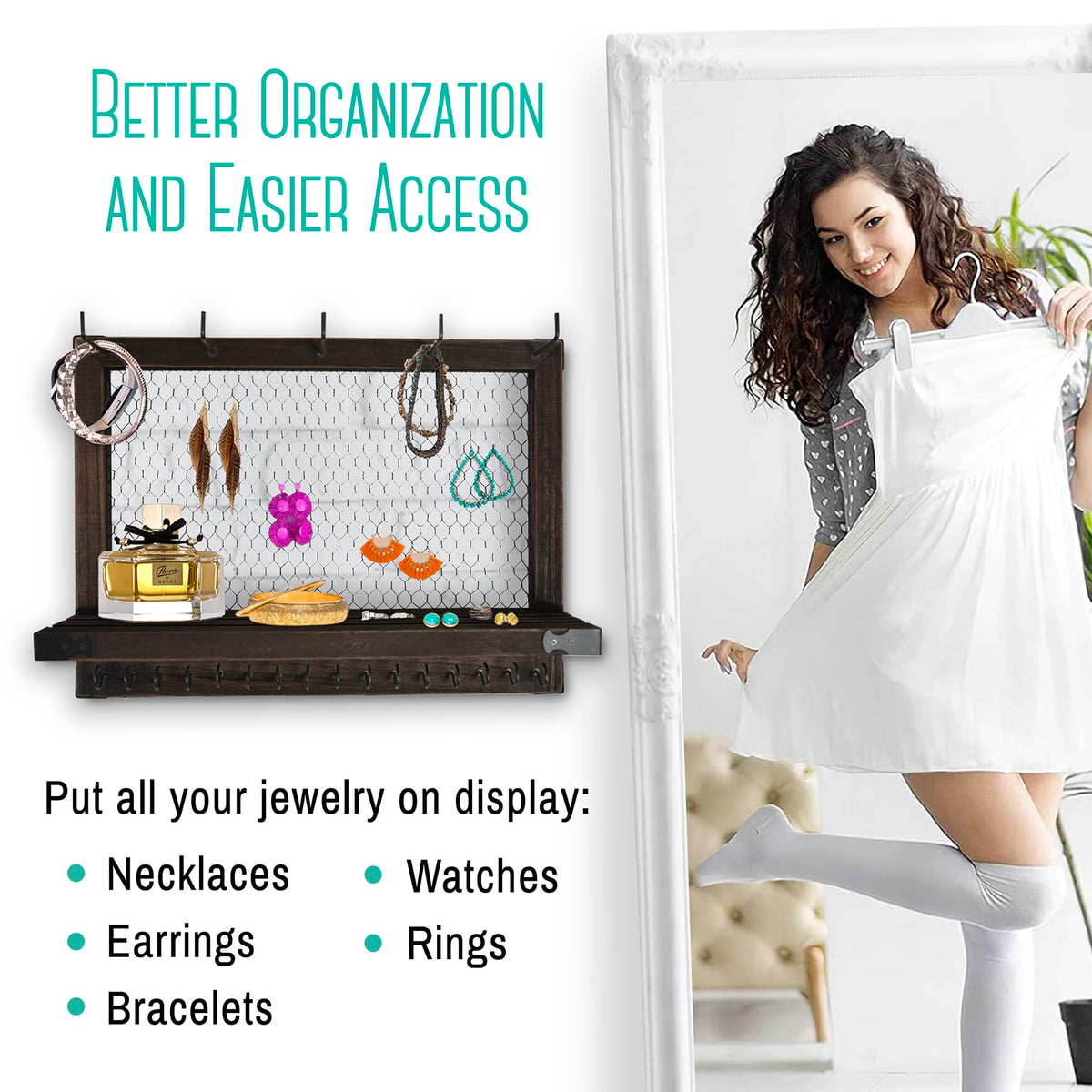OUTSHINE two screws included for easy installation on espresso organizer
