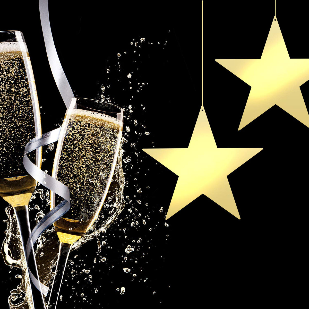 Outus gold star cutouts durable, odor-free bulletin board accents.