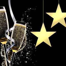 Outus gold star cutouts durable, odor-free bulletin board accents.