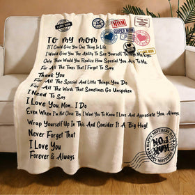 OUXIOAZ Wrinkle- and fade-resistant throw with plush texture.