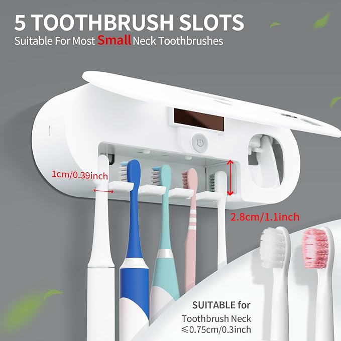 OVAS HOO toothpaste dispenser integrated for neat countertops and reduced waste.