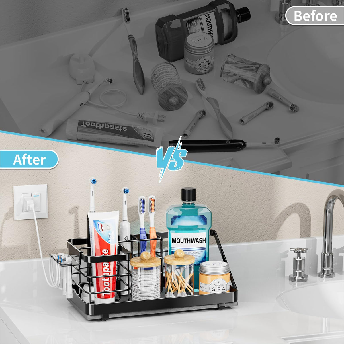 OVICAR space-saving design frees countertop space on vanities or walls.