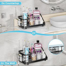 OVICAR toothbrush head organizer slot holds heads securely for quick changes.