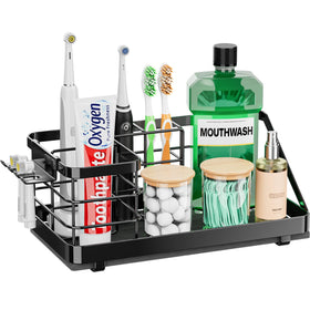 OVICAR toothbrush holder with 2-in-1 charger base keeps toothbrushes neatly organized.