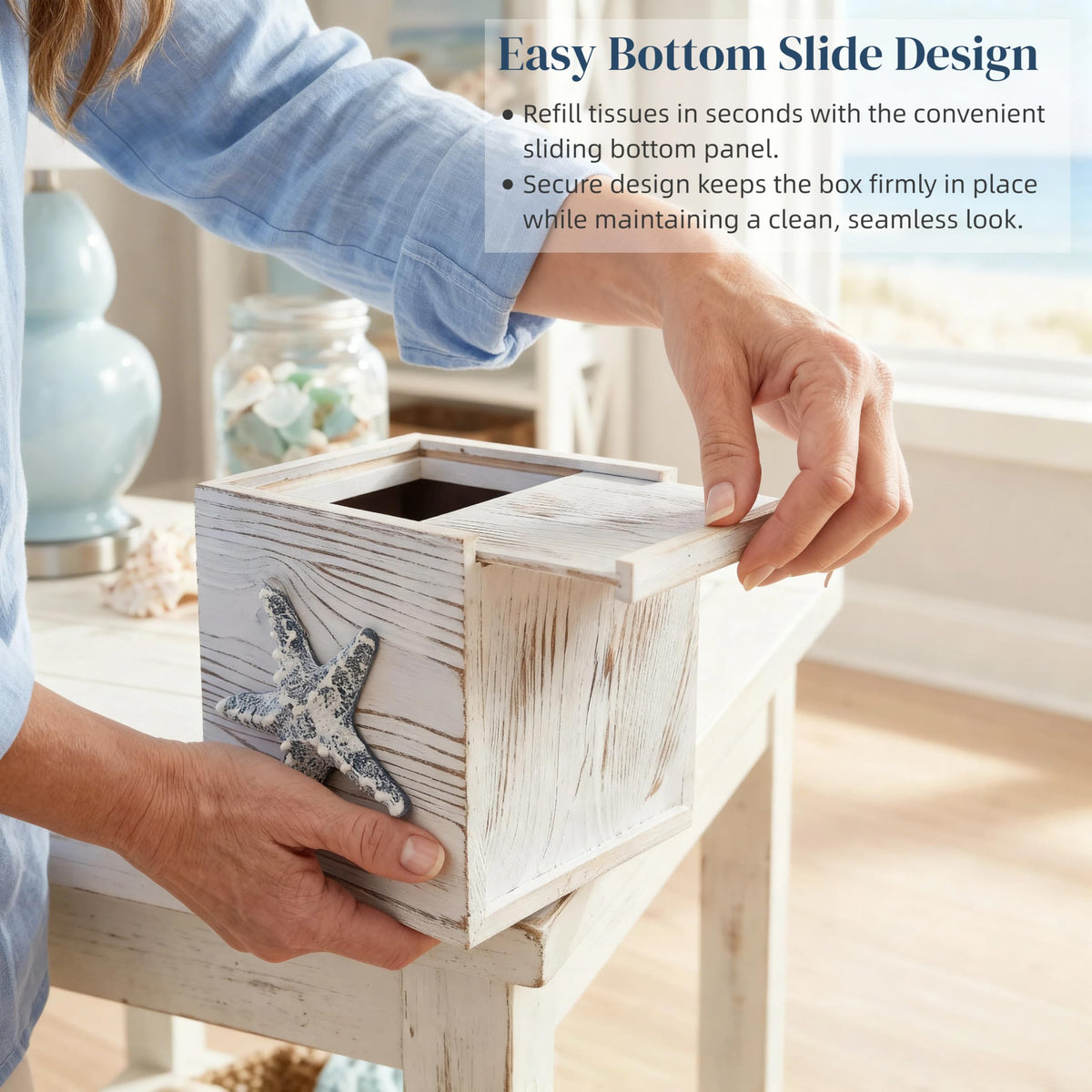 Ovimyne coastal decor accessory adds rustic nautical style to rooms