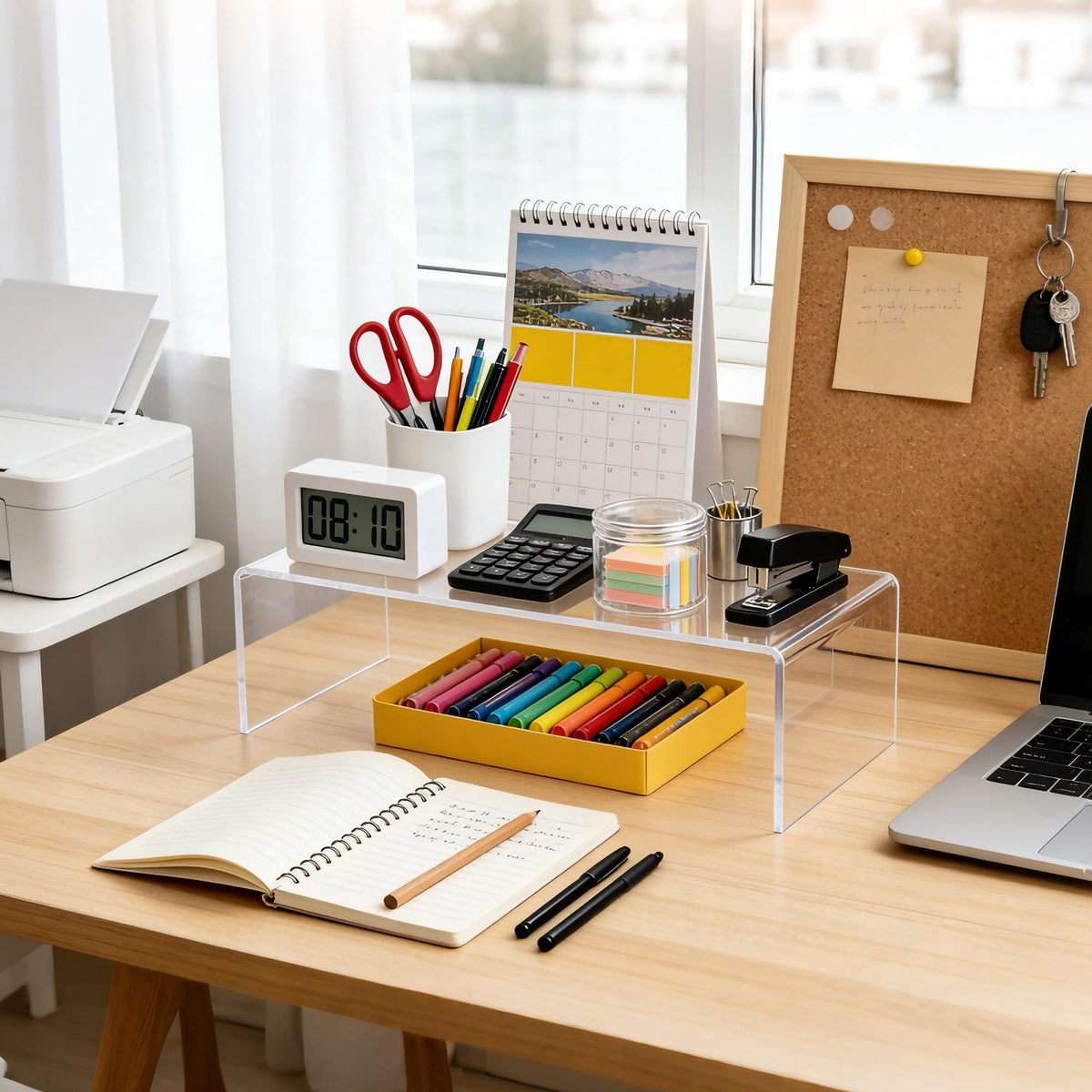 OVNTHYK retail counter riser improves product visibility