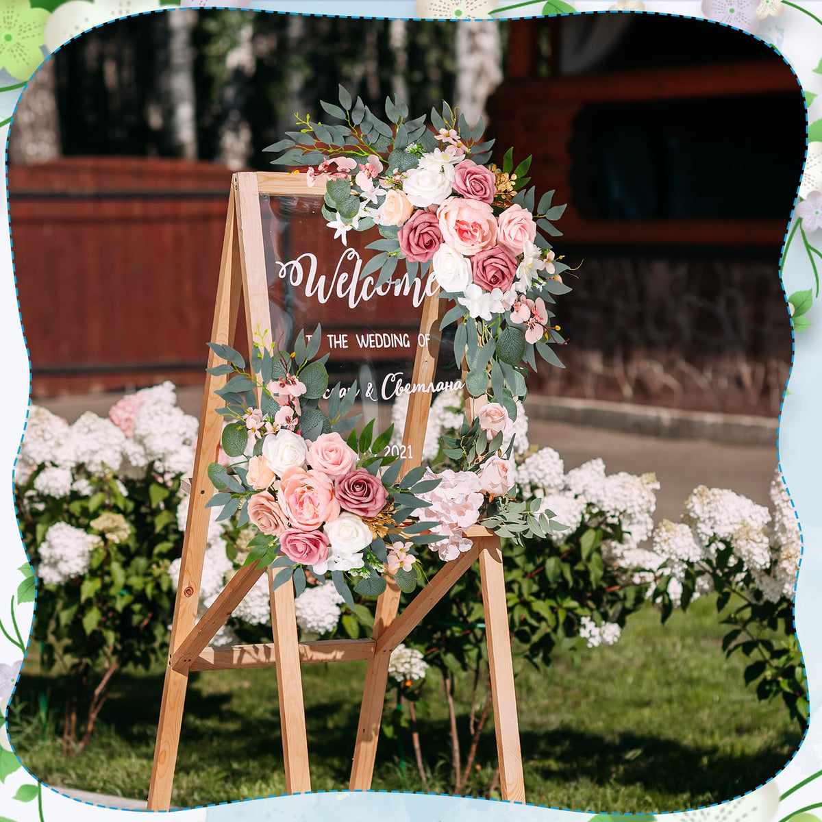 Ovveroche baby shower arch decor versatile for indoor or outdoor venues.