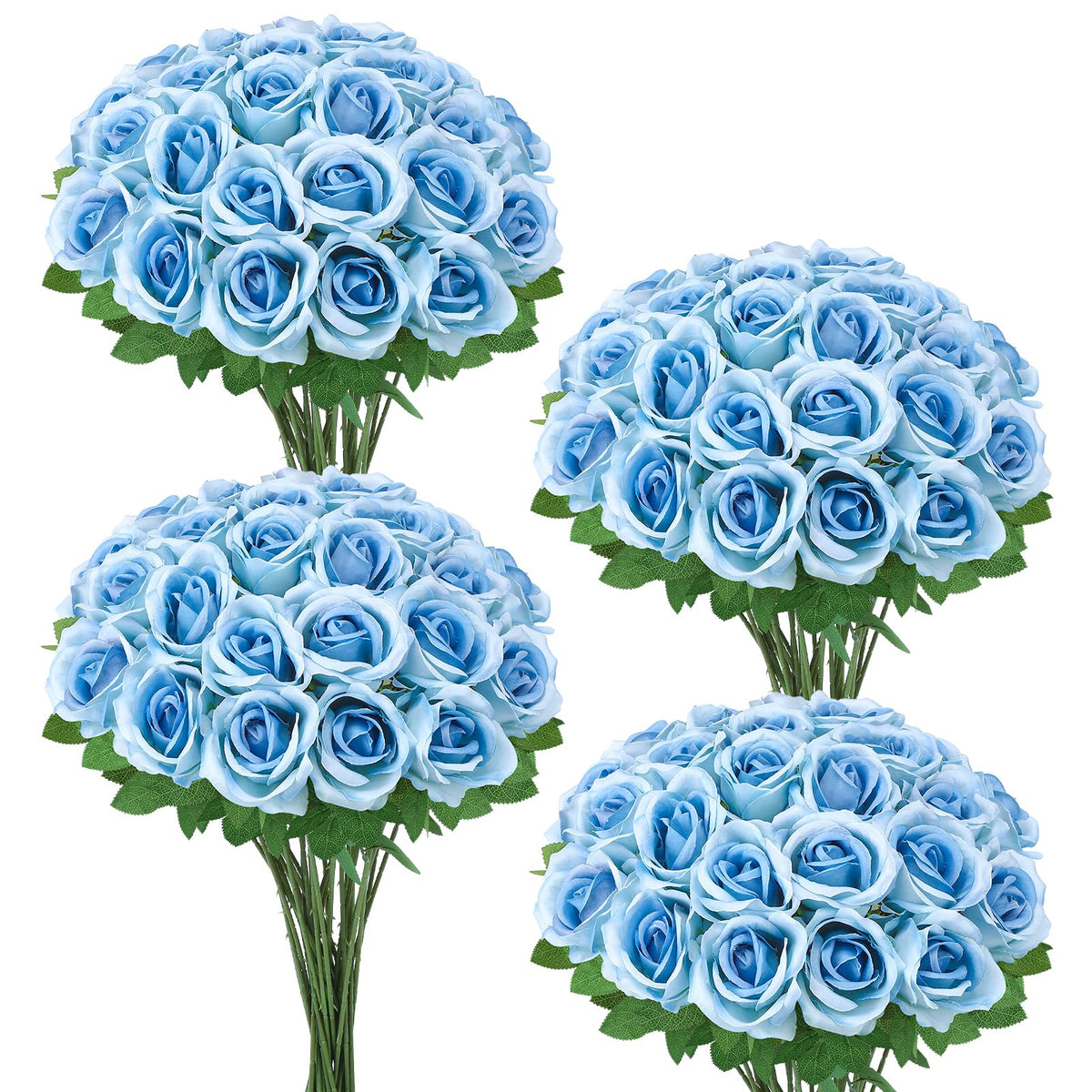 Ovveroche blue rose cake decoration idea for celebrations