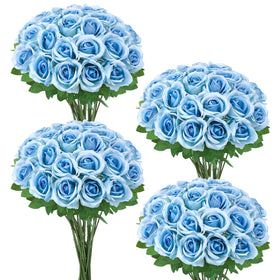 Ovveroche blue rose cake decoration idea for celebrations
