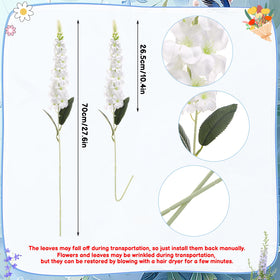 Ovveroche delphinium bouquet-style white decor for homes and venues