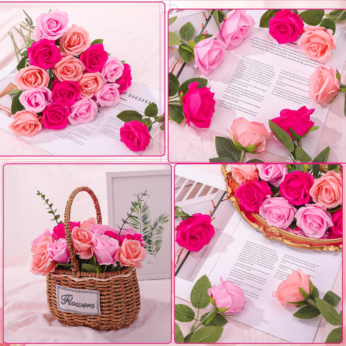 Ovveroche long-stem rose, 20-inch, enables versatile bouquet styling