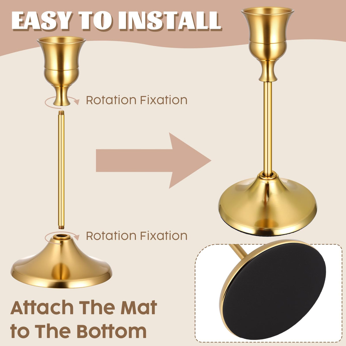 Ovveroche candle holders display across a table with a romantic glow