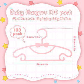 Ovveroche ultra-thin baby hangers maximize closet space without bulk