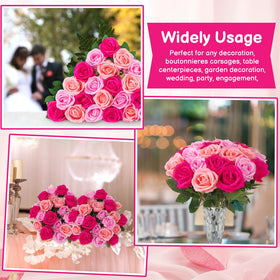 Ovveroche wedding bouquet centerpiece with silk roses that endure events