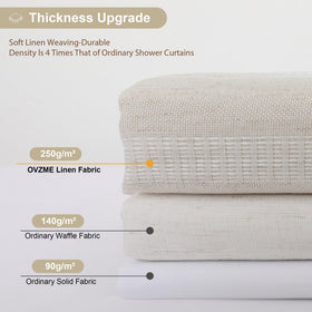 OVZME premium fabric emphasizes ultra-thick, wrinkle-free, durable feel.