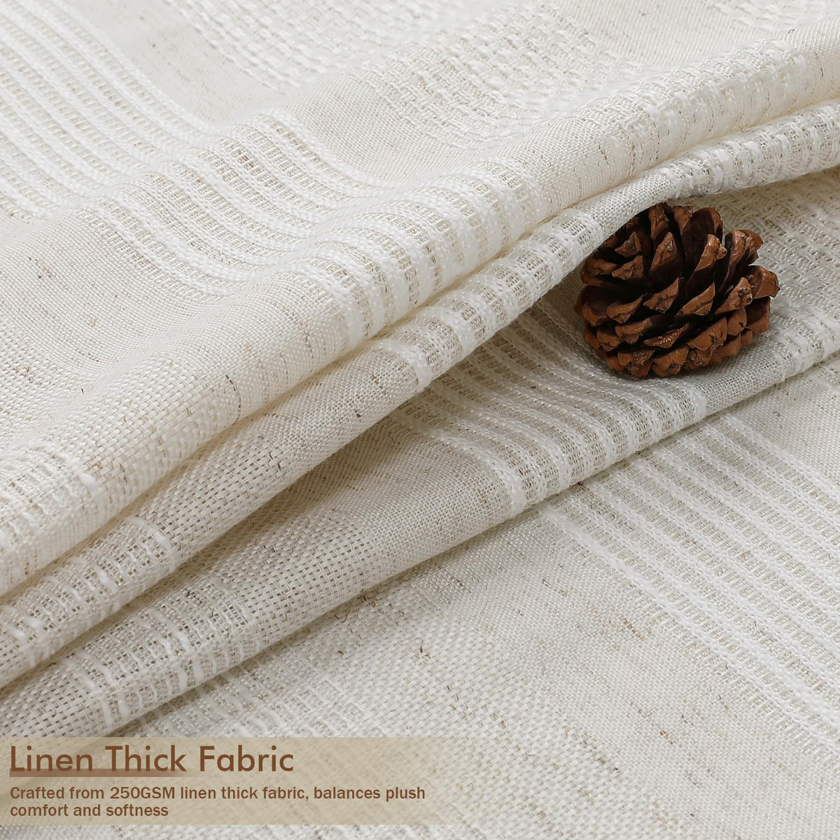 OVZME shower curtain with tassels edge enhances luxury and decorative detail.