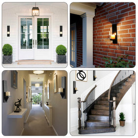 OwnMy rustic sconces suit indoor and outdoor spaces for seasonal displays.