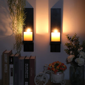 OwnMy wooden wall sconce hanging design simplifies mounting and saves space.