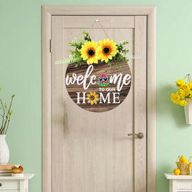 OWUH fall wreath for front door creates cozy autumn atmosphere
