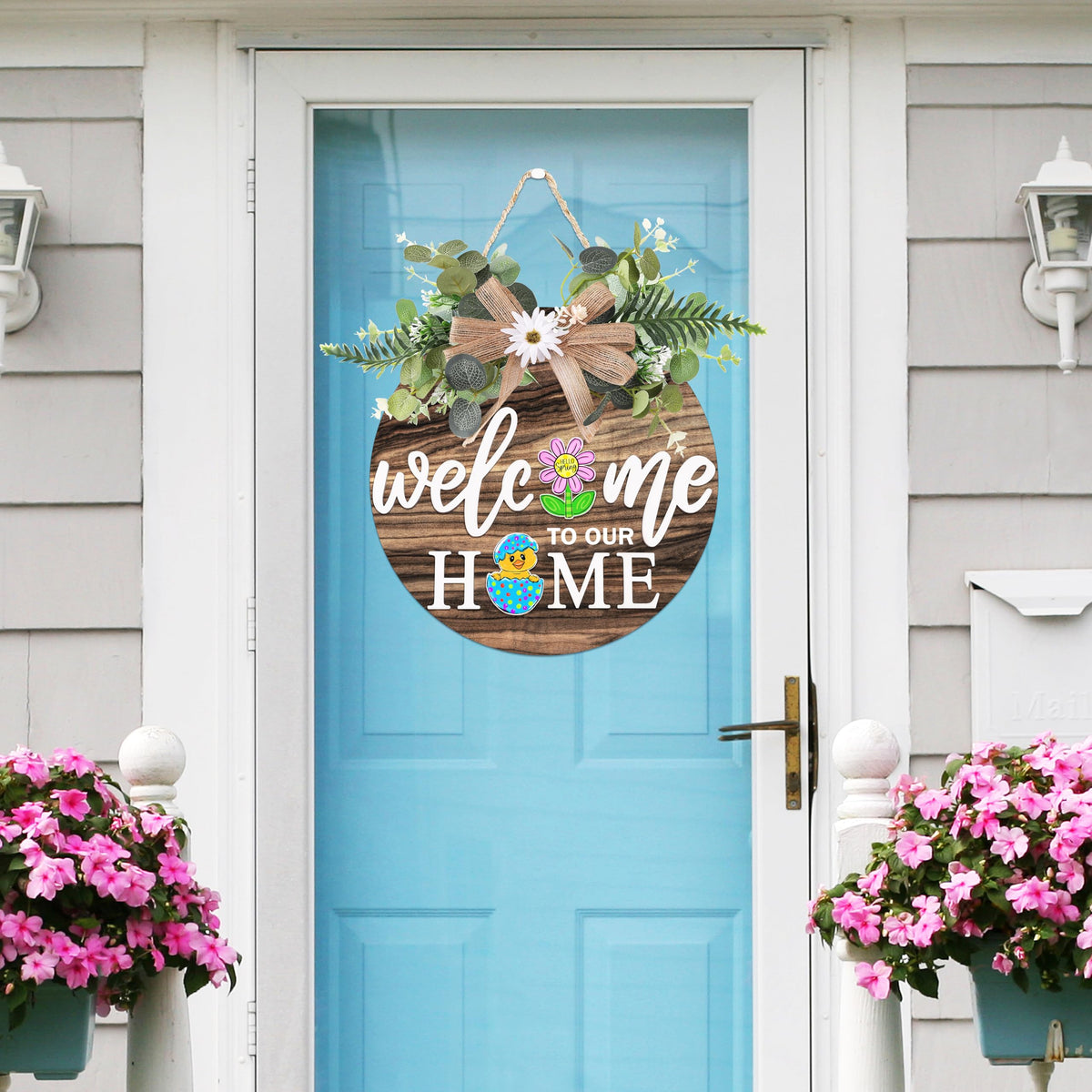 OWUH summer wreath for front door delivers warm welcoming vibe