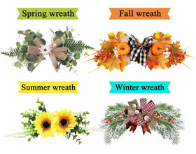 OWUH winter wreath for front door adds festive season charm