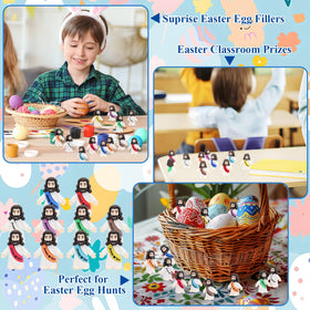 Owurha Jesus Love You shine blue mini figure enhances party favors