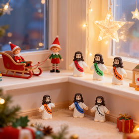 Owurha Jesus Love You white mini figure for baptisms and gifts