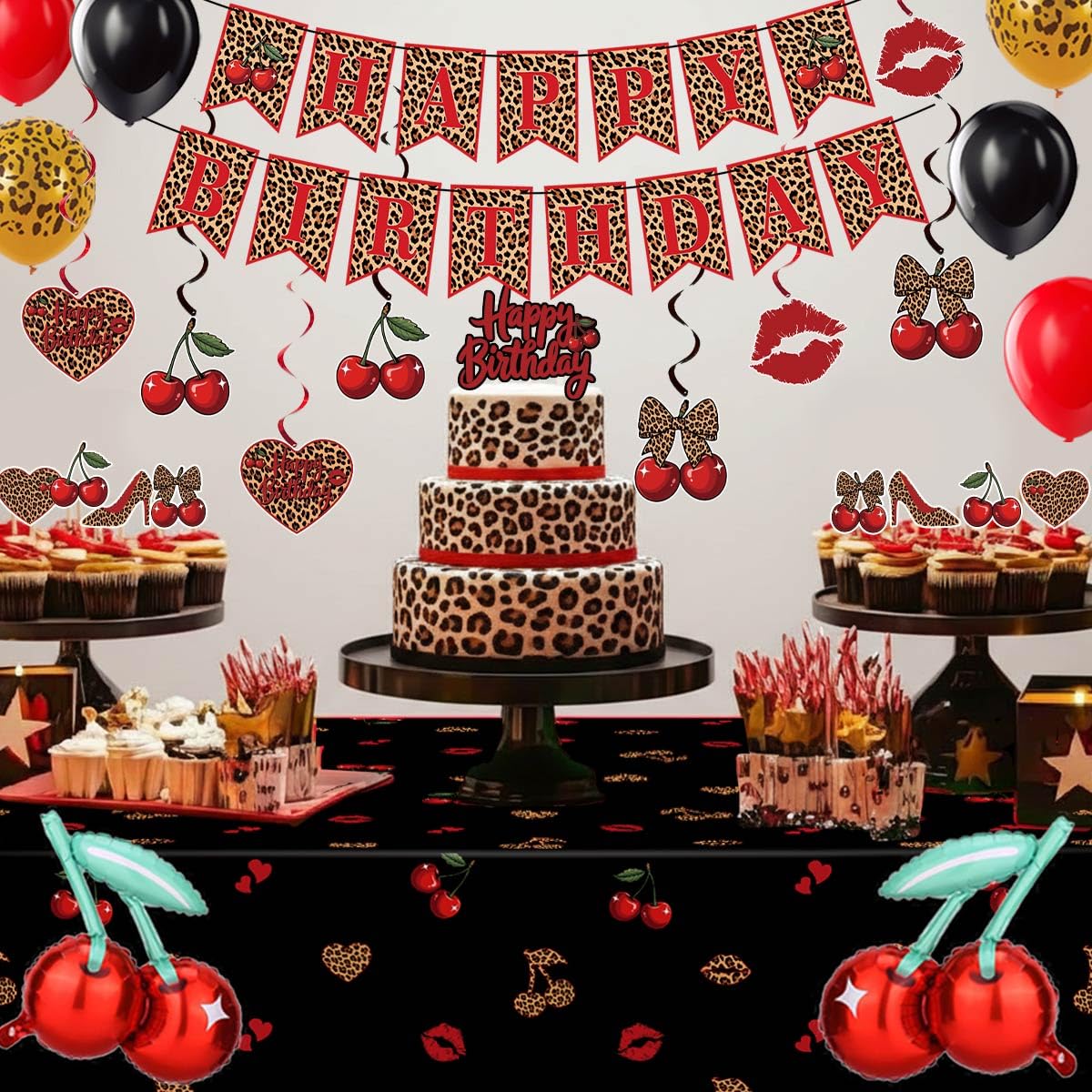OWWOPATS red cheetah napkins add bold flair and cleanup ease.