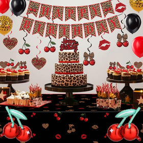 OWWOPATS red cheetah napkins add bold flair and cleanup ease.