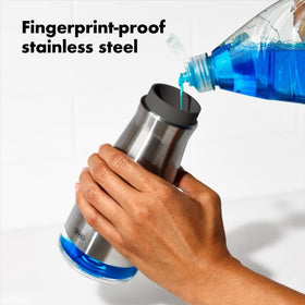 OXO Good Grips dispenser clear window shows soap level for easy refills