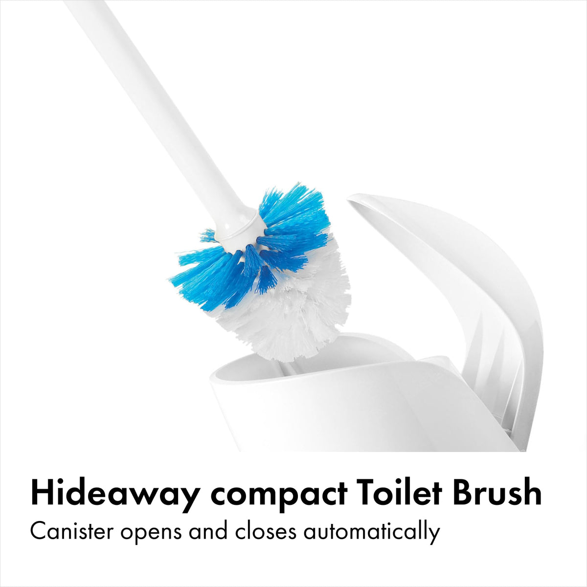 OXO Good Grips tapered cleaning head reaches under the rim for deep cleaning.
