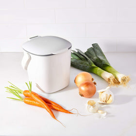 OXO Good Grips bin ready to move to outdoor composter