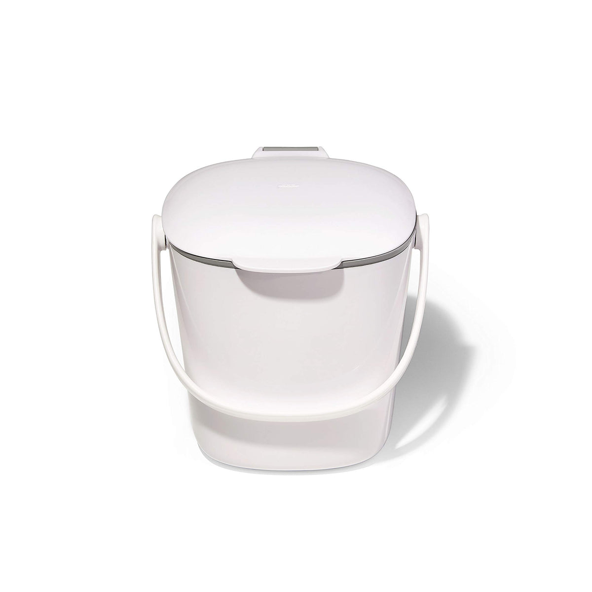 OXO Good Grips compost bin on counter with odor-contained lid