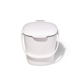 OXO Good Grips compost bin on counter with odor-contained lid
