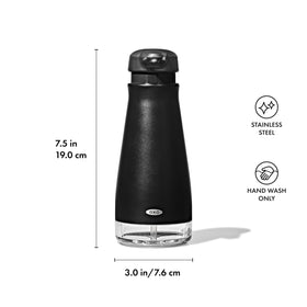OXO Good Grips dispenser brushed stainless steel finish for a modern look